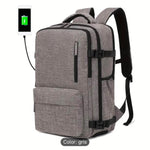 Mochila portátil de gran capacidad multicapa, mochila de color sólido, mochila de viaje de ocio perfecta