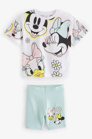 Conjunto de manga corta para niño, camiseta de dibujos animados, pantantalones corto , camiseta blanca,pantalones cortos estampados, conjunto de ropa informal para bebe, moda de verano 2025