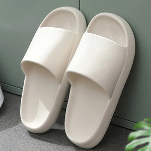 Men Home Slippers Male Sandals Bathroom Women Non Slip Outdoor Beach Slides Casual Rubber Flip Flops Flat 2025 New Trend Summer