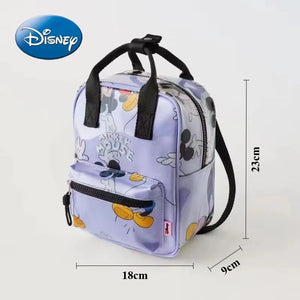 Mochila de dibujos animados- Disney Mickey Mouse para niña, bolso escolar de lona de minnie de gran capacidad