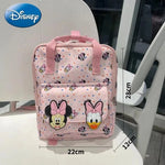 Mochila de dibujos animados- Disney Mickey Mouse para niña, bolso escolar de lona de minnie de gran capacidad