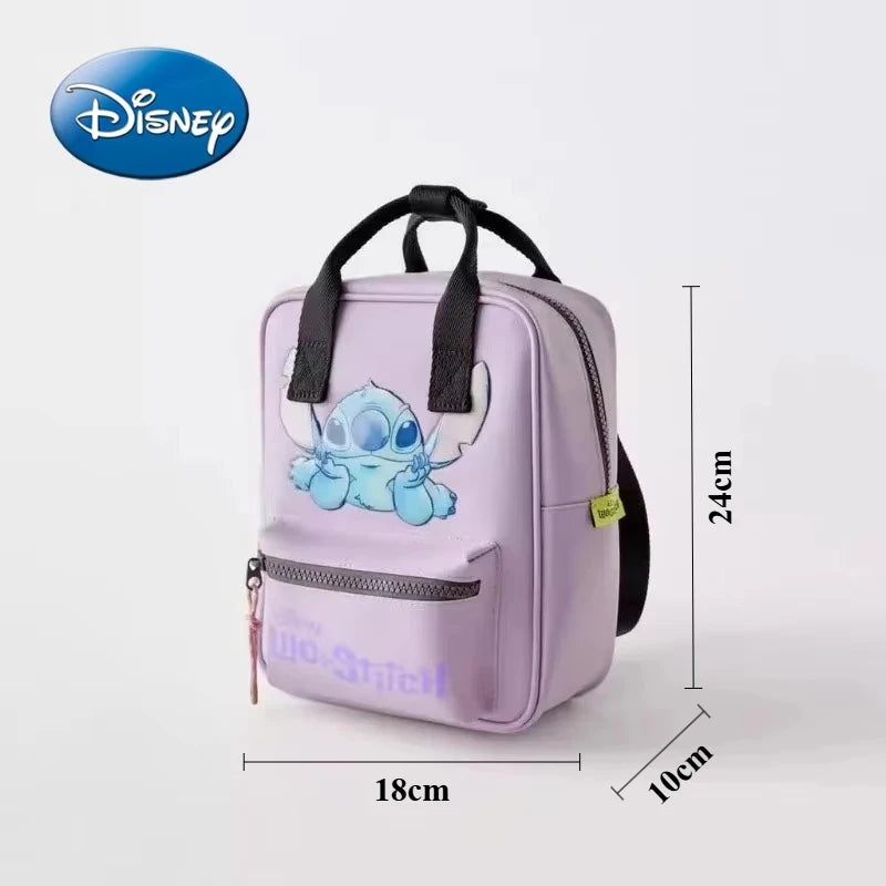 Mochila de dibujos animados- Disney Mickey Mouse para niña, bolso escolar de lona de minnie de gran capacidad