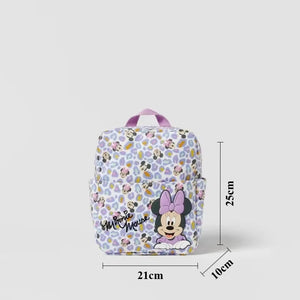 Mochila de dibujos animados- Disney Mickey Mouse para niña, bolso escolar de lona de minnie de gran capacidad