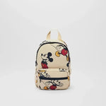 Mochila de dibujos animados- Disney Mickey Mouse para niña, bolso escolar de lona de minnie de gran capacidad