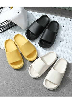 Men Home Slippers Male Sandals Bathroom Women Non Slip Outdoor Beach Slides Casual Rubber Flip Flops Flat 2025 New Trend Summer