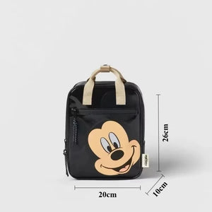 Mochila de dibujos animados- Disney Mickey Mouse para niña, bolso escolar de lona de minnie de gran capacidad