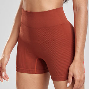 Conjunto de pantalones cortos deportivos para mujer, Shorts elásticos ajustados de cintura alta, informales, a la moda, para correr al aire libre, novedad de 2025