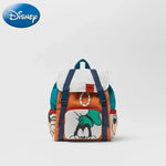 Mochila de dibujos animados- Disney Mickey Mouse para niña, bolso escolar de lona de minnie de gran capacidad