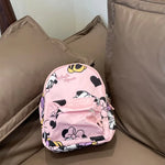 Mochila de dibujos animados- Disney Mickey Mouse para niña, bolso escolar de lona de minnie de gran capacidad