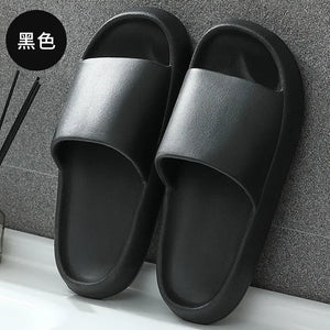 Men Home Slippers Male Sandals Bathroom Women Non Slip Outdoor Beach Slides Casual Rubber Flip Flops Flat 2025 New Trend Summer