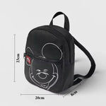 Mochila de dibujos animados- Disney Mickey Mouse para niña, bolso escolar de lona de minnie de gran capacidad