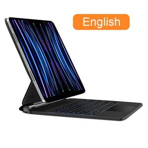 GOOJODOQ Magic Keyboard for iPad Pro 11 Inch 4th/3rd/2nd/1st Gen iPad Air 6 11 2024 Air4 Air 5 Floating Stand Bluetooth Keyboard